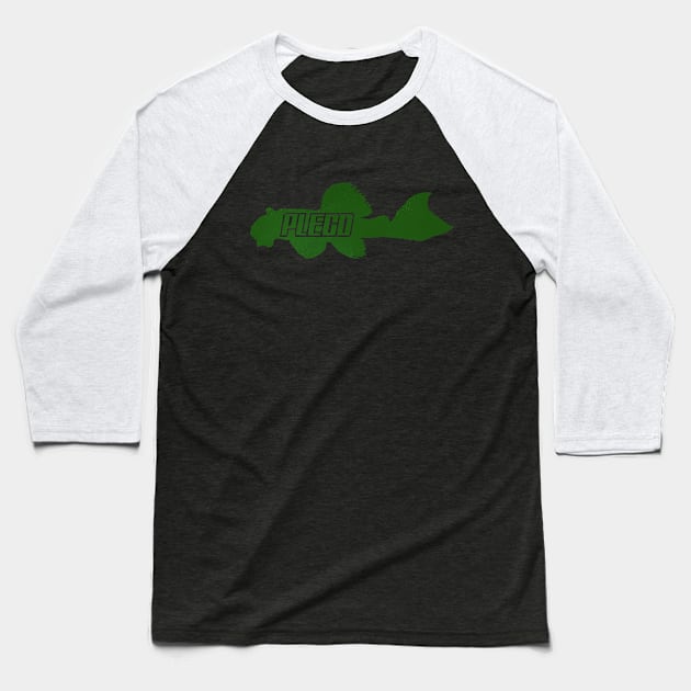 Pleco in Green Baseball T-Shirt by Moopichino